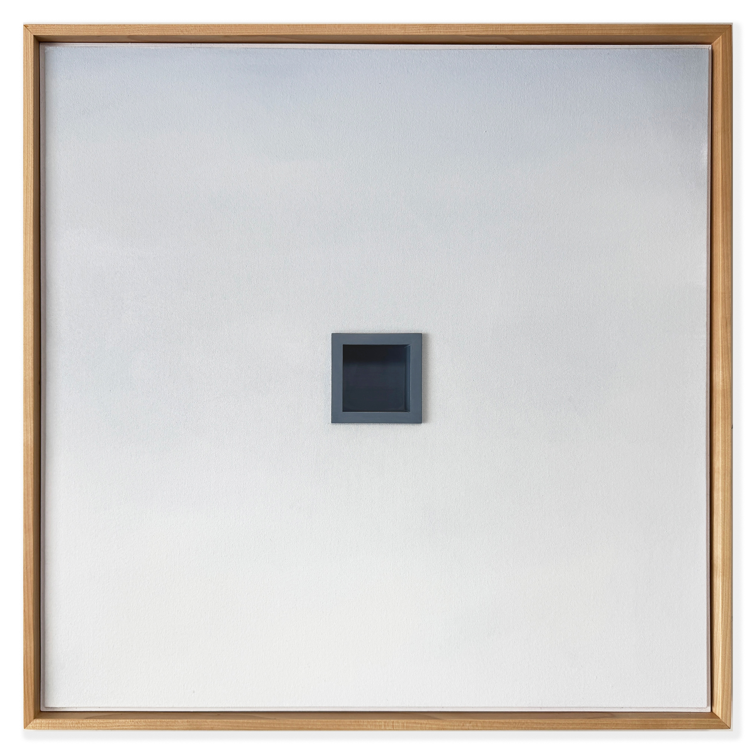 The Promise That Sits Inside the Silence, minimalist art mixed media on panel, by Jill Kyong. Red hand files # 
196